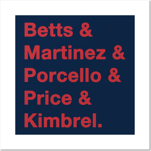 2018 Boston Red Sox Wall Art by IdenticalExposure